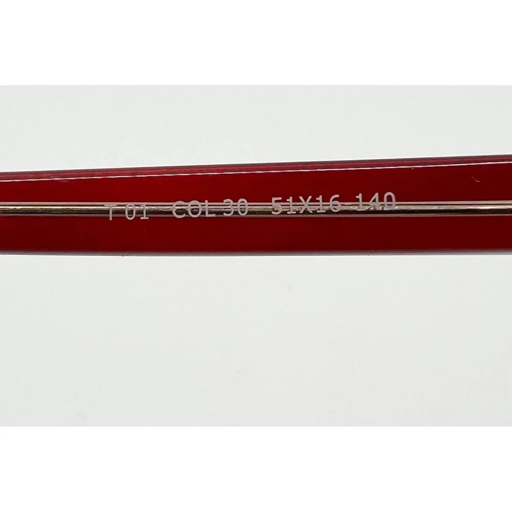 Traditions Eyeglasses Womens Red Rectangular T01 Col 30 51-16-140 Frame Only